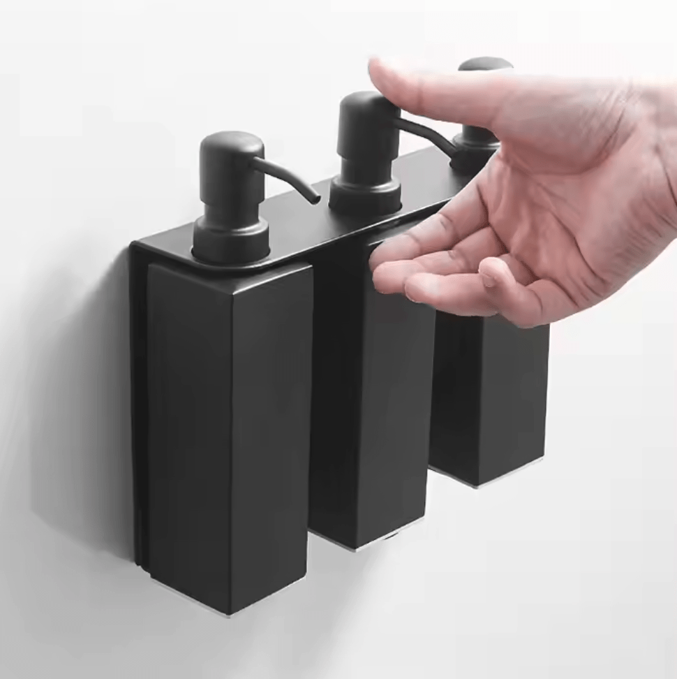 Distributeur de savon encastrable noir – Image 2